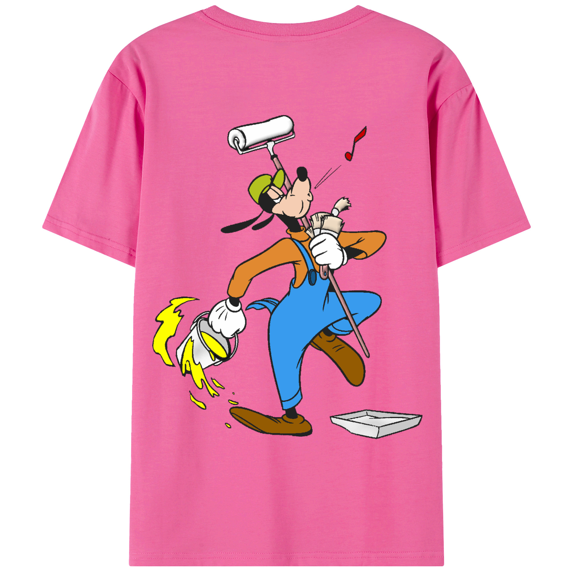 （画像用） ミッキーマウス Mickey Mouse レディース半袖Tシャツ(バックプリント)